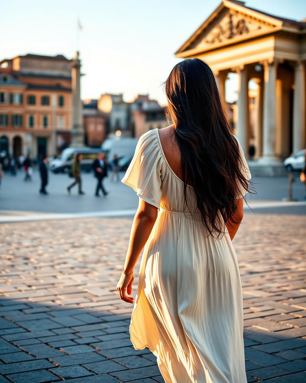 Autora en Roma